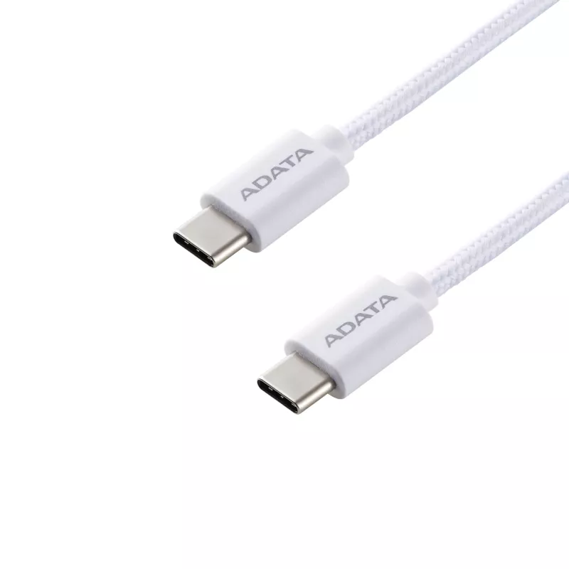 Καλώδιο USB-C σε USB-C ADATA CACC-200PN-WH, USB 2.0, 2 m, λευκό