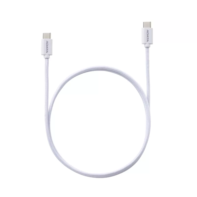Καλώδιο USB-C σε USB-C ADATA CACC-200PN-WH, USB 2.0, 2 m, λευκό