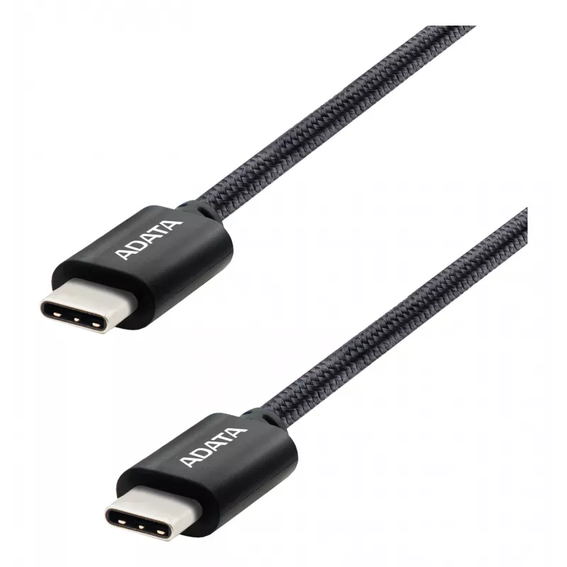 Καλώδιο USB-C σε USB-C ADATA CACC-200PN-BK, USB 2.0, 2 m, μαύρο