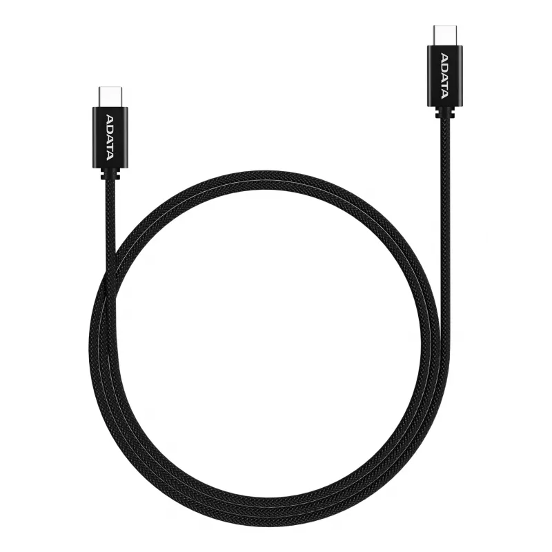 Καλώδιο USB-C σε USB-C ADATA CACC-200PN-BK, USB 2.0, 2 m, μαύρο
