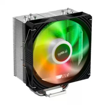 FSP NE5 Ψύκτρα Επεξεργαστή Αέρος 120 mm Μαύρη ARGB, Ανεμιστήρας, 12 cm, 800 RPM, 1600 RPM, 28 sone, Μαύρη