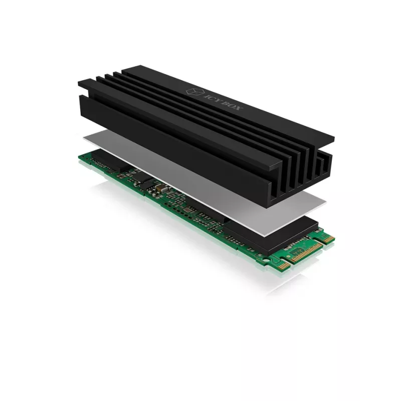 ICY BOX IB-M2HS-70 Ψύκτρα Μονάδας Στερεάς Κατάστασης Μαύρη 1 τεμ.