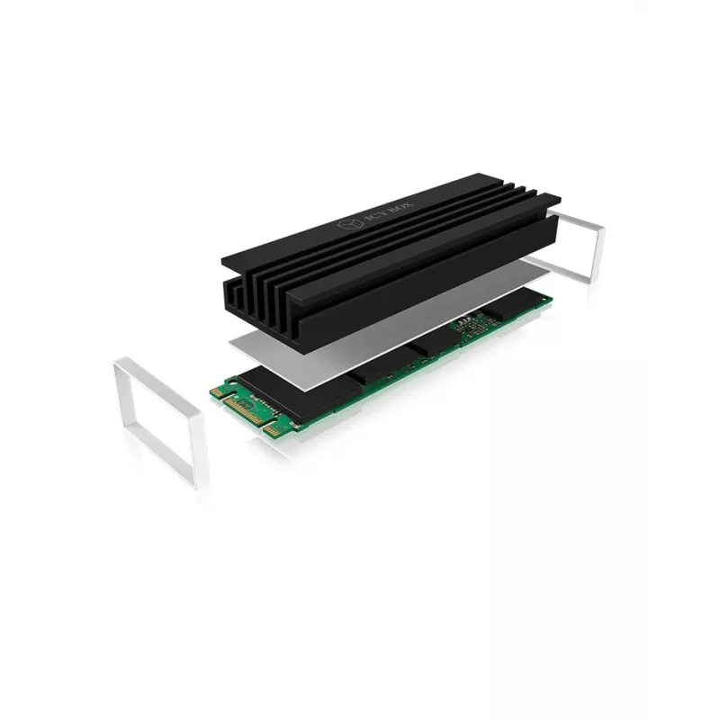 ICY BOX IB-M2HS-70 Ψύκτρα Μονάδας Στερεάς Κατάστασης Μαύρη 1 τεμ.