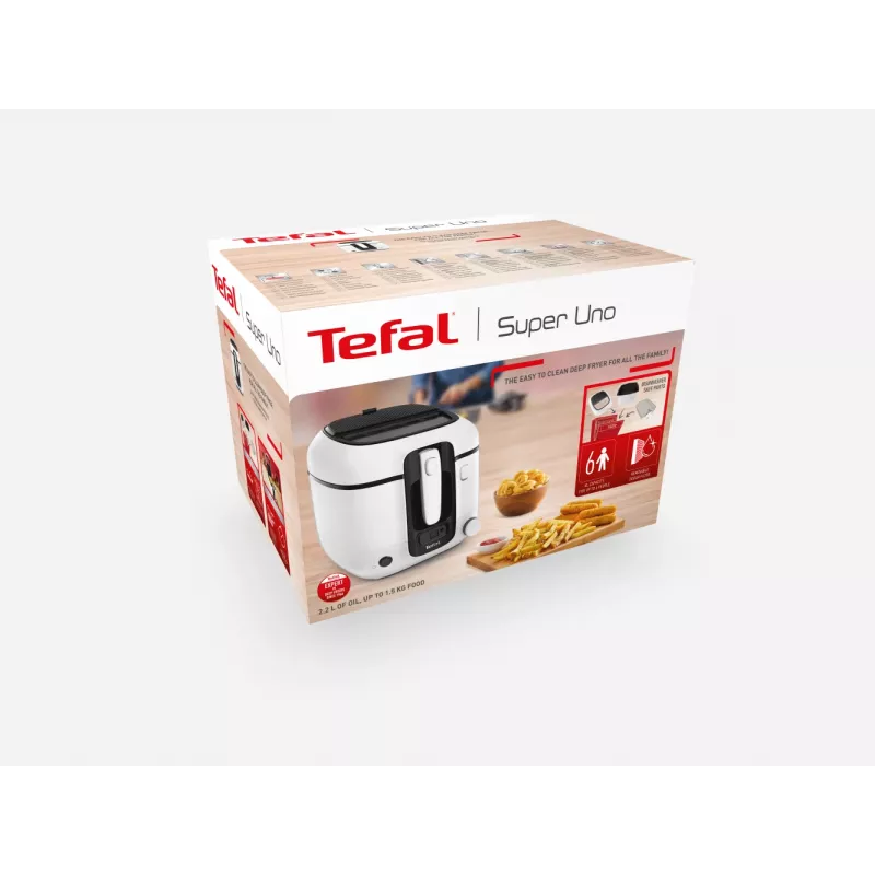 Φριτέζα Tefal Super Uno FR3140 λευκή