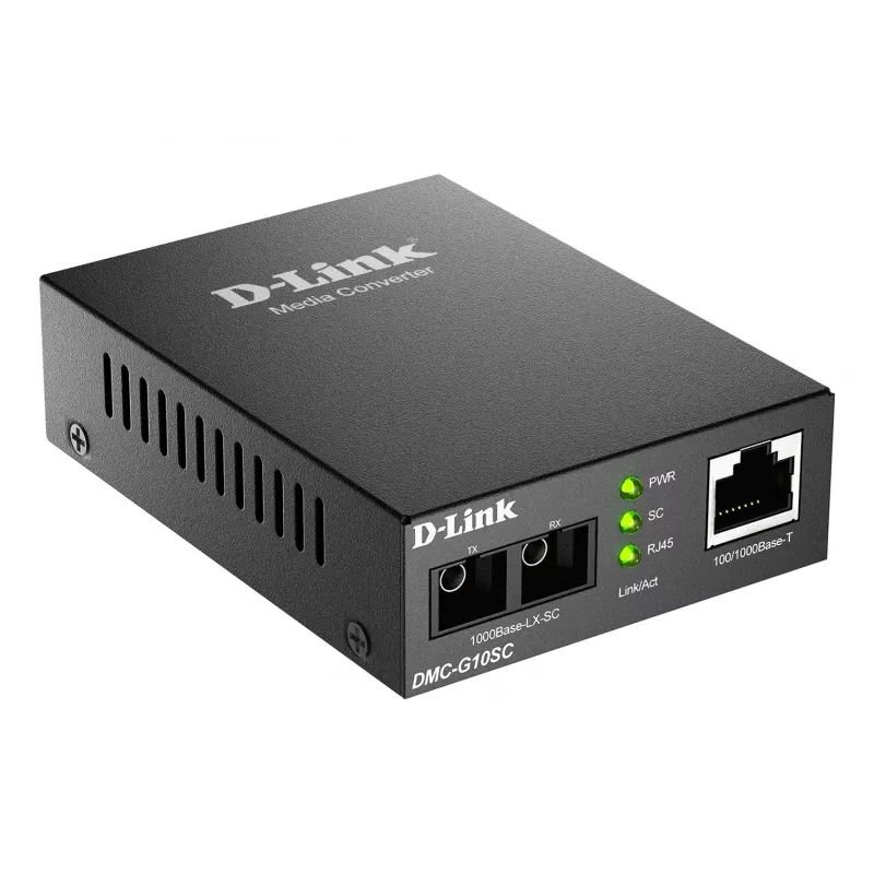 Μετατροπέας μέσων D-Link DMC-G10SC/E 100/1000BaseT σε 1000BaseLX SC οπτική ίνα