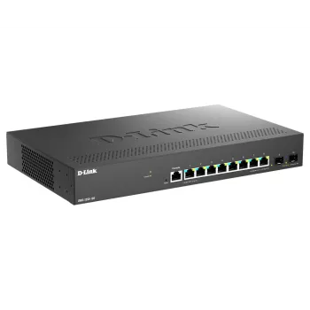 Διακόπτης δικτύου D-Link DMS-1250-10S/E Managed 2.5G Ethernet (100/1000/2500) μαύρο