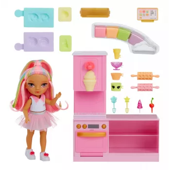 Rainbow High Little Dessert Shop with Kandy 522058-EUC σετ παιχνιδιού με φιγούρα, από 6 ετών