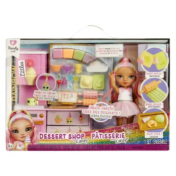 Rainbow High Little Dessert Shop with Kandy 522058-EUC σετ παιχνιδιού με φιγούρα, από 6 ετών