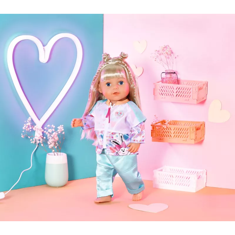 Σετ ρούχων κούκλας Zapf Creation BABY born Casual Outfit Aqua 3 ετών