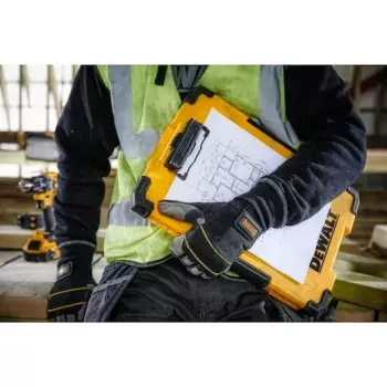 DeWALT TSTAK DWST82732-1 πινακίδα με κλιπ και φωτισμό LED 180°, κίτρινο/μαύρο
