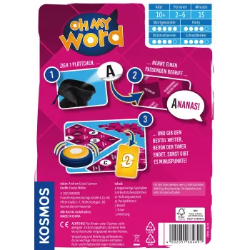Kosmos Oh my word 684891 παιχνίδι για πάρτι, 2-6 παίκτες, 15 λεπτά, από 10 ετών