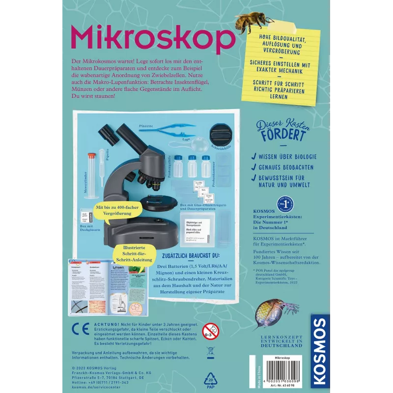 Kosmos 636098 μικροσκόπιο κουτί πειραμάτων βιολογίας, γκρι, από 10 ετών