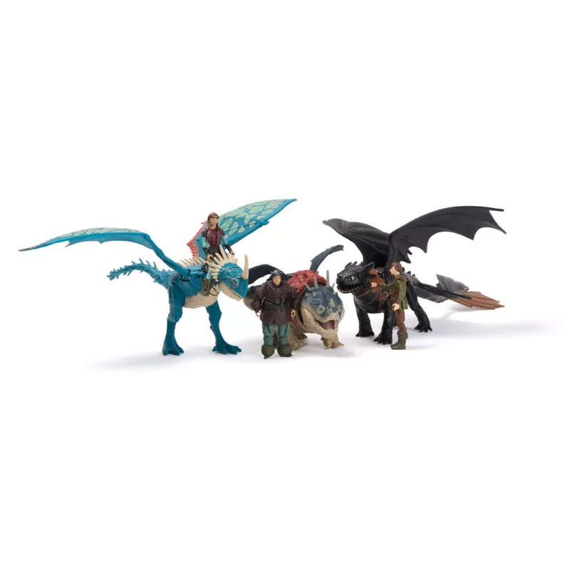 Σετ φιγούρων δράσης Spinmaster – DreamWorks Dragons: Gronckle & Fishlegs, Πολύχρωμο, Από 4 ετών