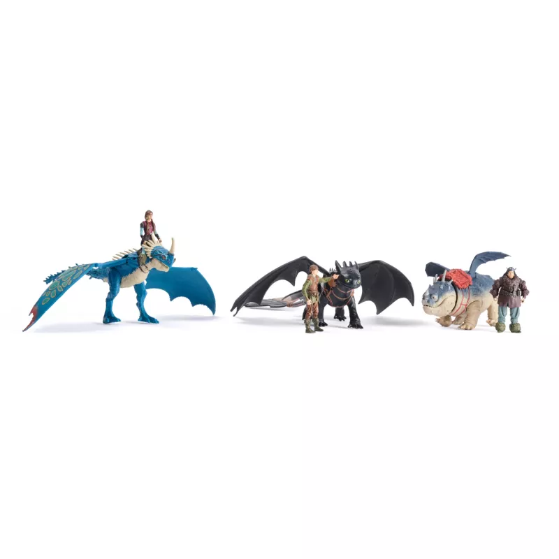 Σετ φιγούρων δράσης Spinmaster – DreamWorks Dragons: Gronckle & Fishlegs, Πολύχρωμο, Από 4 ετών
