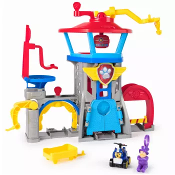 PAW Patrol : Air Rescue, Pup Squad Adventure Bay Airport Σετ παιχνιδιού, με αυτοκίνητο παιχνίδι Chase & εκτοξευτήρα οχήματος, Παιδικό παιχνίδι για αγόρια και κορίτσια από 3 ετών