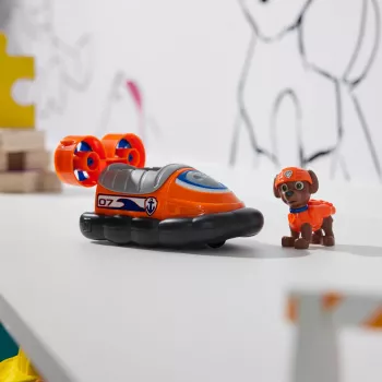 Όχημα PAW Patrol Zumas Hovercraft Πλαστικό Μαύρο Πορτοκαλί 3+