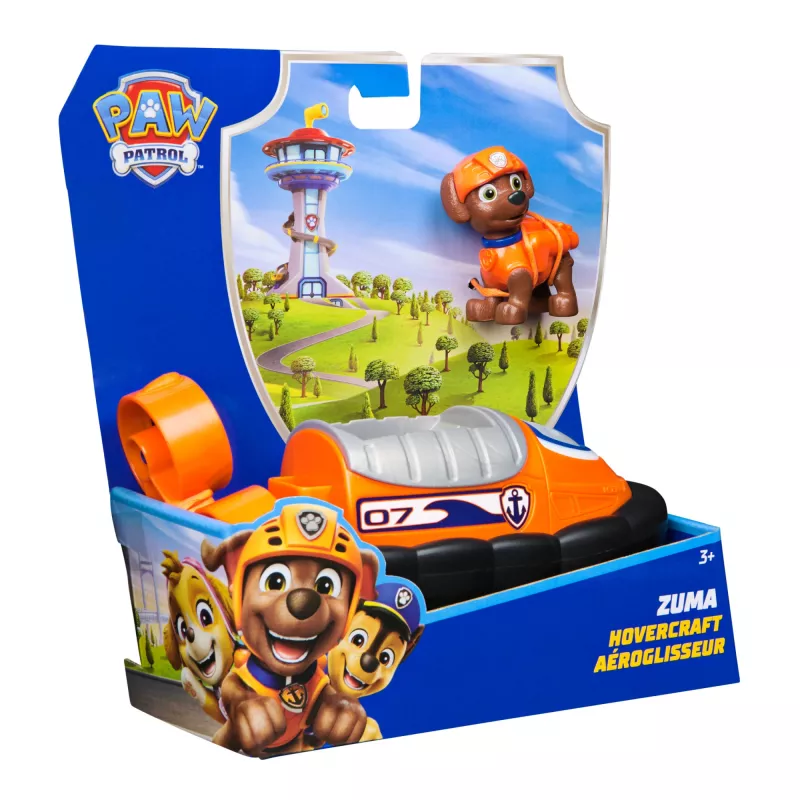 Όχημα PAW Patrol Zumas Hovercraft Πλαστικό Μαύρο Πορτοκαλί 3+