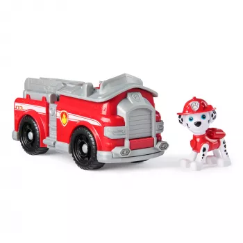 PAW Patrol, Marshalls πυροσβεστικό όχημα, όχημα παιχνίδι με συλλεκτική φιγούρα δράσης, βιώσιμα κατασκευασμένο παιδικό παιχνίδι για αγόρια και κορίτσια από 3 ετών