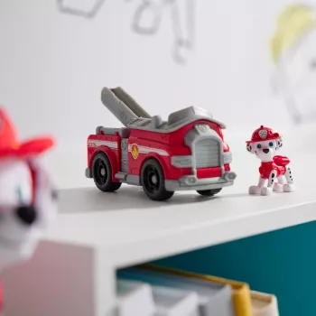 PAW Patrol, Marshalls πυροσβεστικό όχημα, όχημα παιχνίδι με συλλεκτική φιγούρα δράσης, βιώσιμα κατασκευασμένο παιδικό παιχνίδι για αγόρια και κορίτσια από 3 ετών