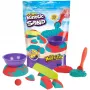 Spin Master Kinetic Sand Mold n' Flow Set άμμος παιχνιδιού, 680 g, κόκκινο/τυρκουάζ, από 3 ετών
