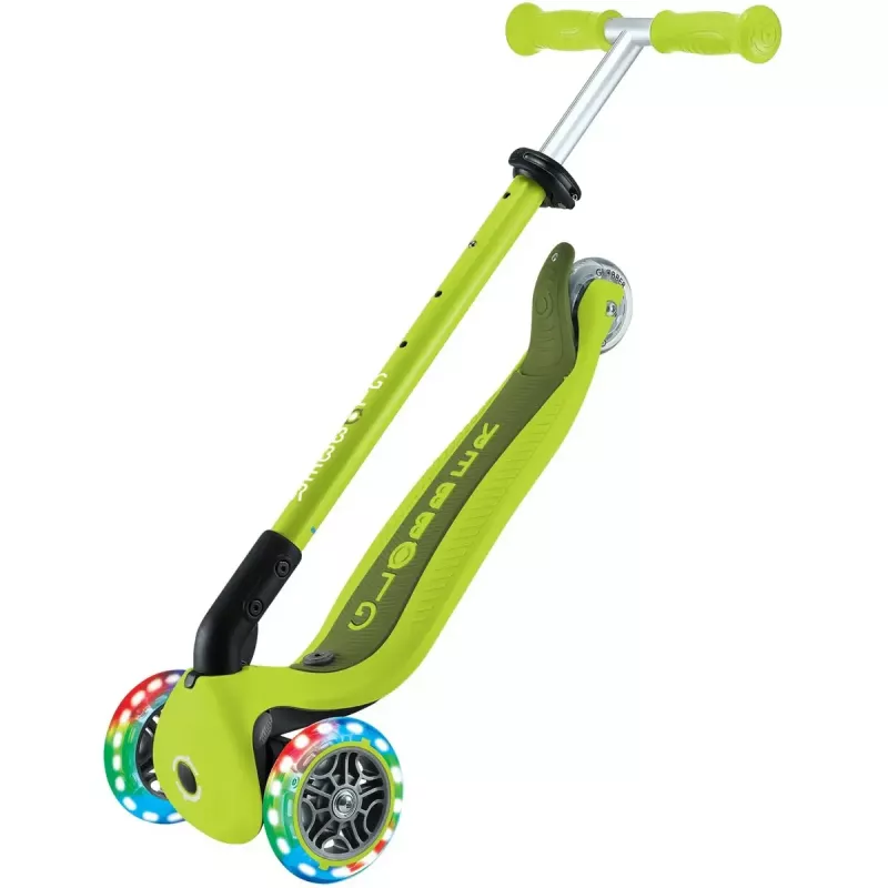Πατίνι GLOBBER Go-Up Active Lights — ρυθμιζόμενο ύψος, LED φώτα, λάιμ