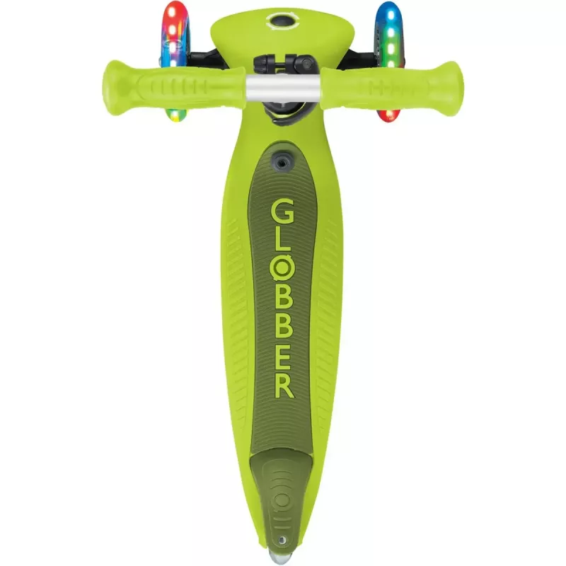 Πατίνι GLOBBER Go-Up Active Lights — ρυθμιζόμενο ύψος, LED φώτα, λάιμ