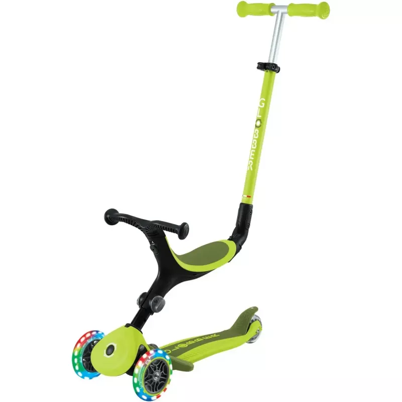 Πατίνι GLOBBER Go-Up Active Lights — ρυθμιζόμενο ύψος, LED φώτα, λάιμ