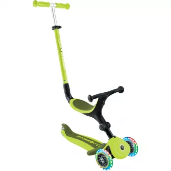 Πατίνι GLOBBER Go-Up Active Lights — ρυθμιζόμενο ύψος, LED φώτα, λάιμ