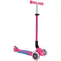 Συμπαγές πατίνι GLOBBER Primo Foldable Plus Lights – ροζ/ανοιχτό μπλε