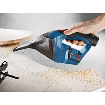 Bosch GAS 12V επαναφορτιζόμενη σκούπα μαύρο, μπλε χωρίς σακούλα