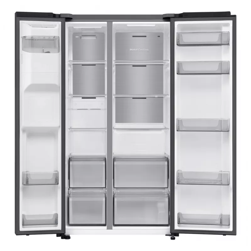 Samsung RS70F64KDF ψυγείο side-by-side ελεύθερο 640 L μαύρο
