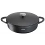 Τηγάνι Tefal Trattoria E2187274 στρογγυλό μαύρο αλουμίνιο 28 cm