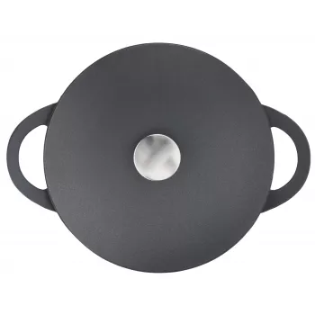 Τηγάνι Tefal Trattoria E2187274 στρογγυλό μαύρο αλουμίνιο 28 cm