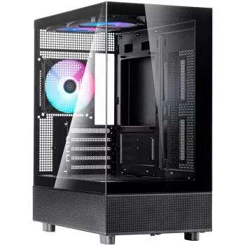 Κουτί υπολογιστή Silverstone Technology Lucid 04 ATX μαύρο