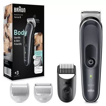 Braun BodyGroomer Περιποιητής σώματος 5 BG5340, με τεχνολογία SkinShield και 2 εξαρτήματα
