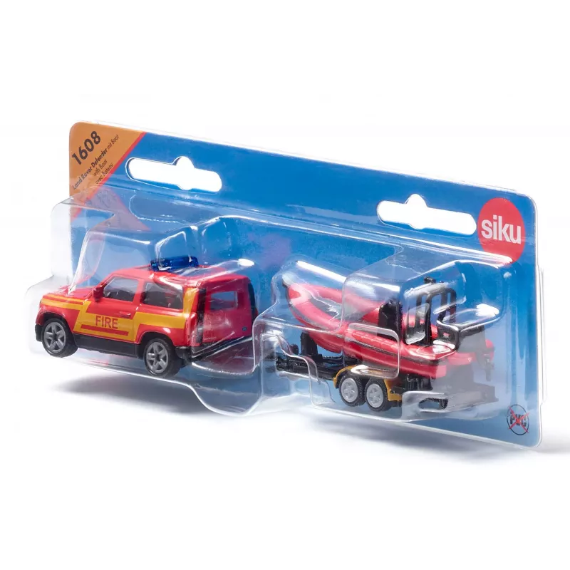 Siku Land Rover Defender με βάρκα Μοντέλο SUV προσυναρμολογημένο