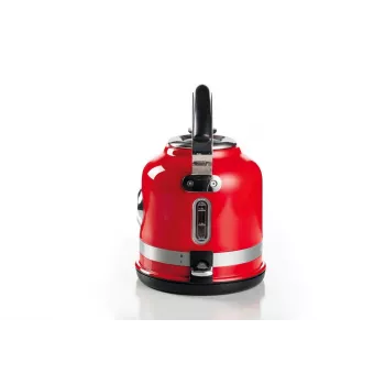 Ariete 2854 Moderna βραστήρας, 2000 W, χωρητικότητα 1,7 l, 360° ασύρματος, αυτόματο σύστημα απενεργοποίησης, αφαιρούμενο φίλτρο, ορατή στάθμη νερού, θερμόμετρο, κόκκινο