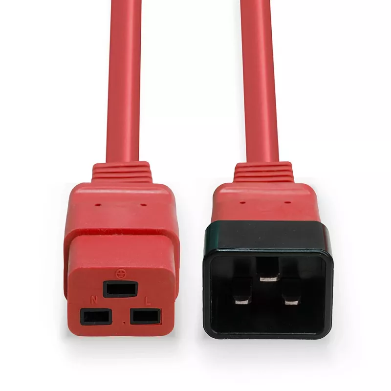 Καλώδιο επέκτασης IEC C19 σε C20 Lindy 2m