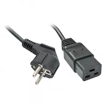 Lindy τροφοδοτικό μαύρο 2 m CEE7/4 IEC C19
