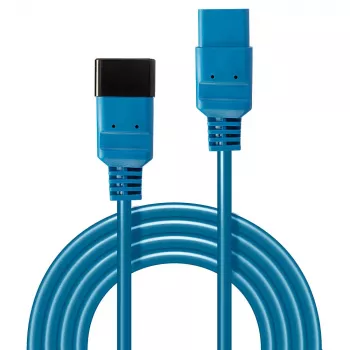 Lindy 2m καλώδιο επέκτασης IEC C19 σε C20, μπλε, 2 m, υποδοχή C19, βύσμα C20, 250 V, 16 A