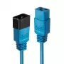 Lindy 30120 καλώδιο προέκτασης τροφοδοσίας IEC 60320 C19 σε C20, 1 m, 16 A, χυτό, μπλε