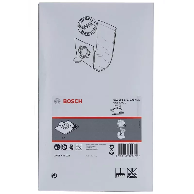 Bosch 2 605 411 229 αξεσουάρ ηλεκτρικής σκούπας σακούλες