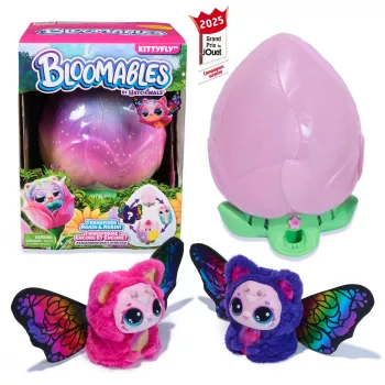Hatchimals Bloomables by , Kittyfly Παιχνίδι έκπληξη, διαδραστικό λούτρινο με επαναλαμβανόμενη διπλή αποκάλυψη, πάνω από 100 ήχους και αντιδράσεις για παιχνίδι ρόλων (τα στυλ ποικίλλουν), ηλεκτρονικά κατοικίδια για παιδιά από 5 ετών
