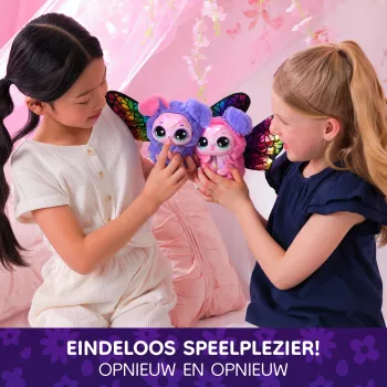 Hatchimals Bloomables by , Kittyfly Παιχνίδι έκπληξη, διαδραστικό λούτρινο με επαναλαμβανόμενη διπλή αποκάλυψη, πάνω από 100 ήχους και αντιδράσεις για παιχνίδι ρόλων (τα στυλ ποικίλλουν), ηλεκτρονικά κατοικίδια για παιδιά από 5 ετών