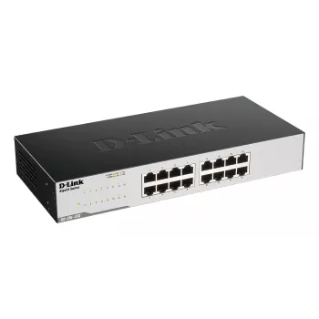 D-Link GO-SW-16G μη διαχειριζόμενο L2 Gigabit Ethernet (10/100/1000) 1U μαύρο