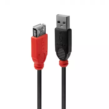 Lindy 42817 ενεργό καλώδιο προέκτασης USB 2.0 Slim, USB-A αρσενικό σε USB-A θηλυκό, 5 m, μαύρο