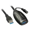 Καλώδιο επέκτασης USB Lindy 15m USB 3.0 Ενεργή επέκταση