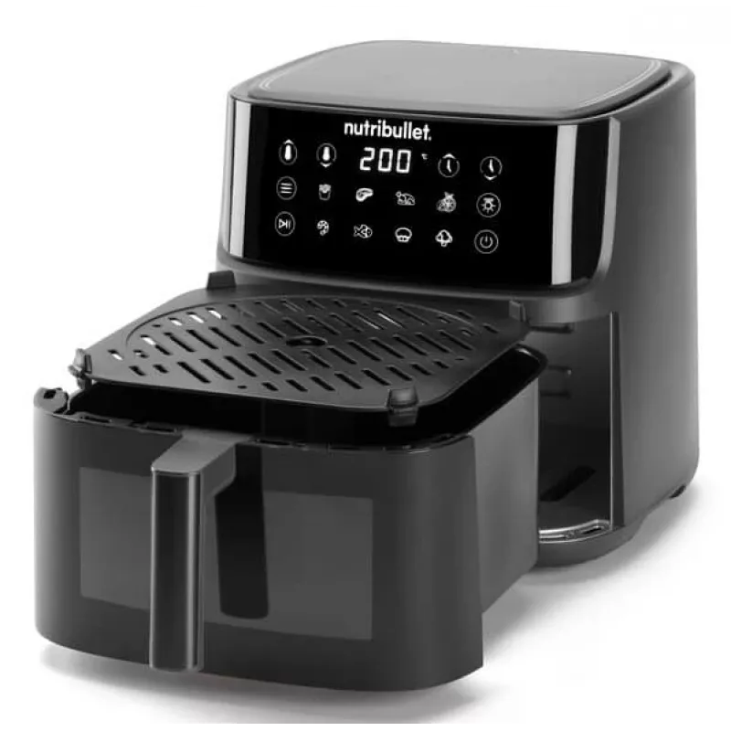 NutriBullet CrispLite Vision Single 8 L συσκευή 2000 W φριτέζα αέρα Μαύρο