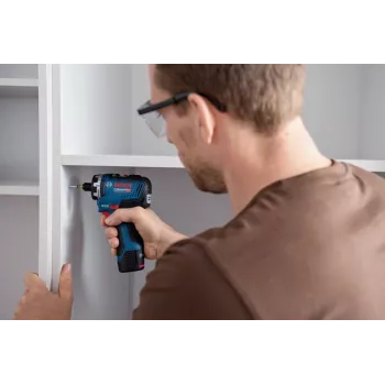 Bosch GSR 12V-35 HX Professional επαναφορτιζόμενο κατσαβίδι, 12 V, 35 Nm, 1750 σ.α.λ., 2 ταχυτήτων, χωρίς μπαταρία και φορτιστή, L-BOXX, μπλε/μαύρο