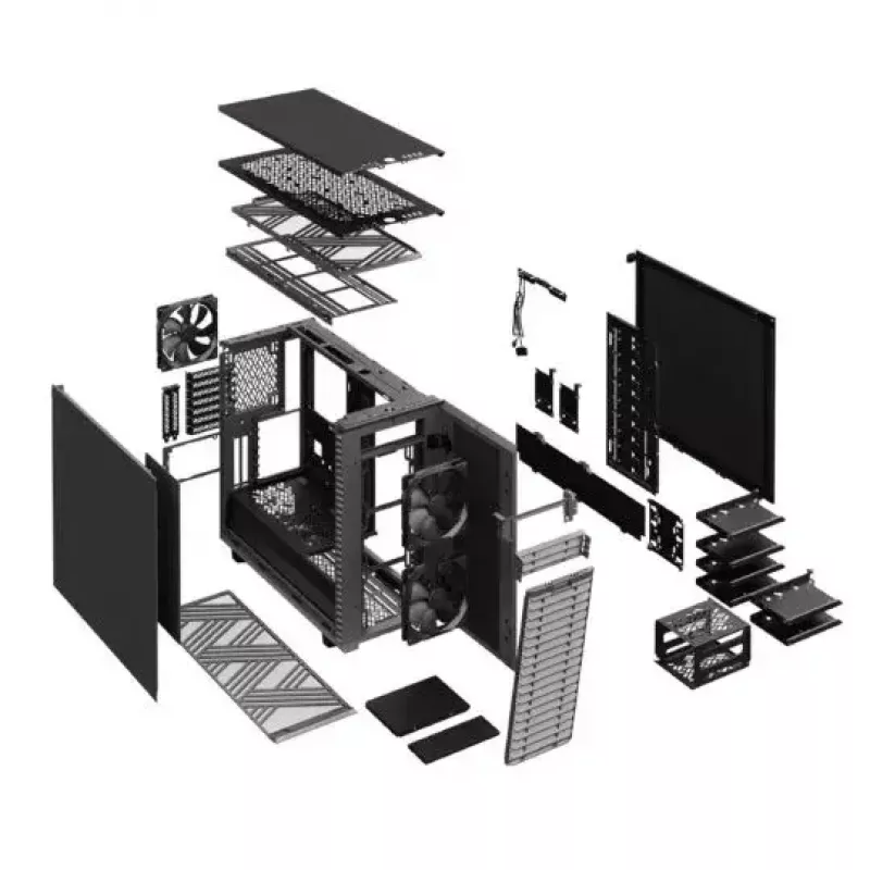Fractal Design Define 7 PCGH Edition Κουτί Midi-Tower, μαύρο (FD-C-DEF7A-11)